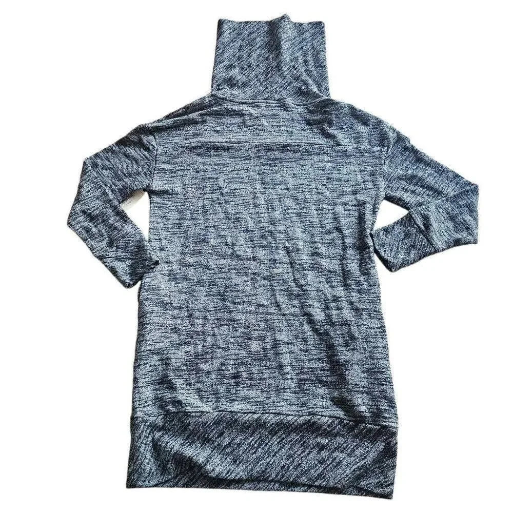 St johns bay womens Sz M heathered gray sweater dress side pockets - Picture 2 of 6